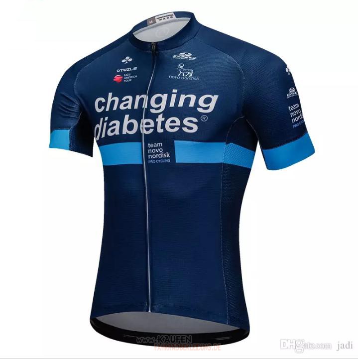 Maglia Novo Nordisk Kurzarmtrikot 2018 Und Kurze Tragerhose 2018 Blau